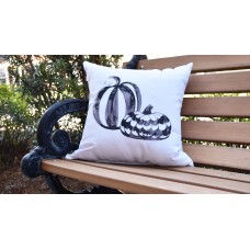 The Holiday Aisle Maser Pumpkin Duo Halloween Outdoor Throw Pillow THLY6873